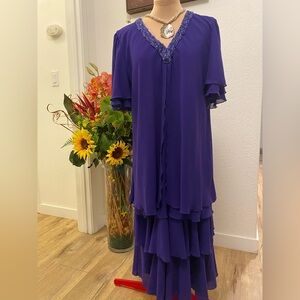 Elegant Purple Maxi Dress